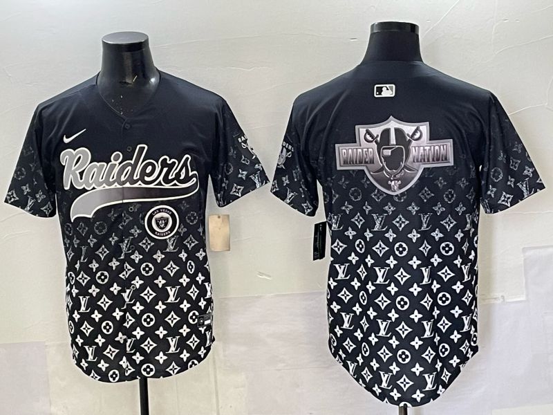 Men 2025 Oakland Raiders Blank Black Nike Limited NFL Jersey 011